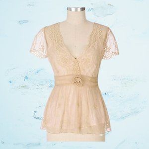 Viola Tulle Rosette Blouse